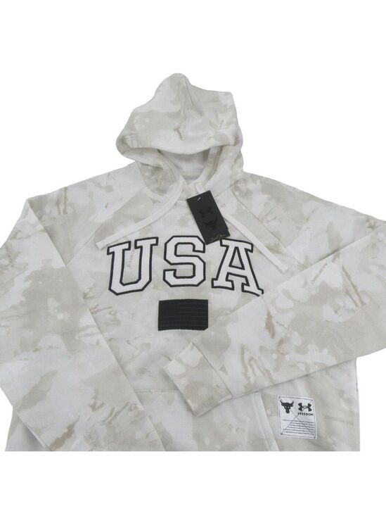 Under Armour Other - Under Armour Project Rock Veterans USA Camo Hoodie Mens Size XXL NEW